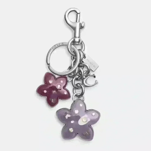 SALE!! Coach CUSTOMIZED Hamptons Bag with Tea Roses & Bonus Bag Charms NWT - Picture 14 of 15